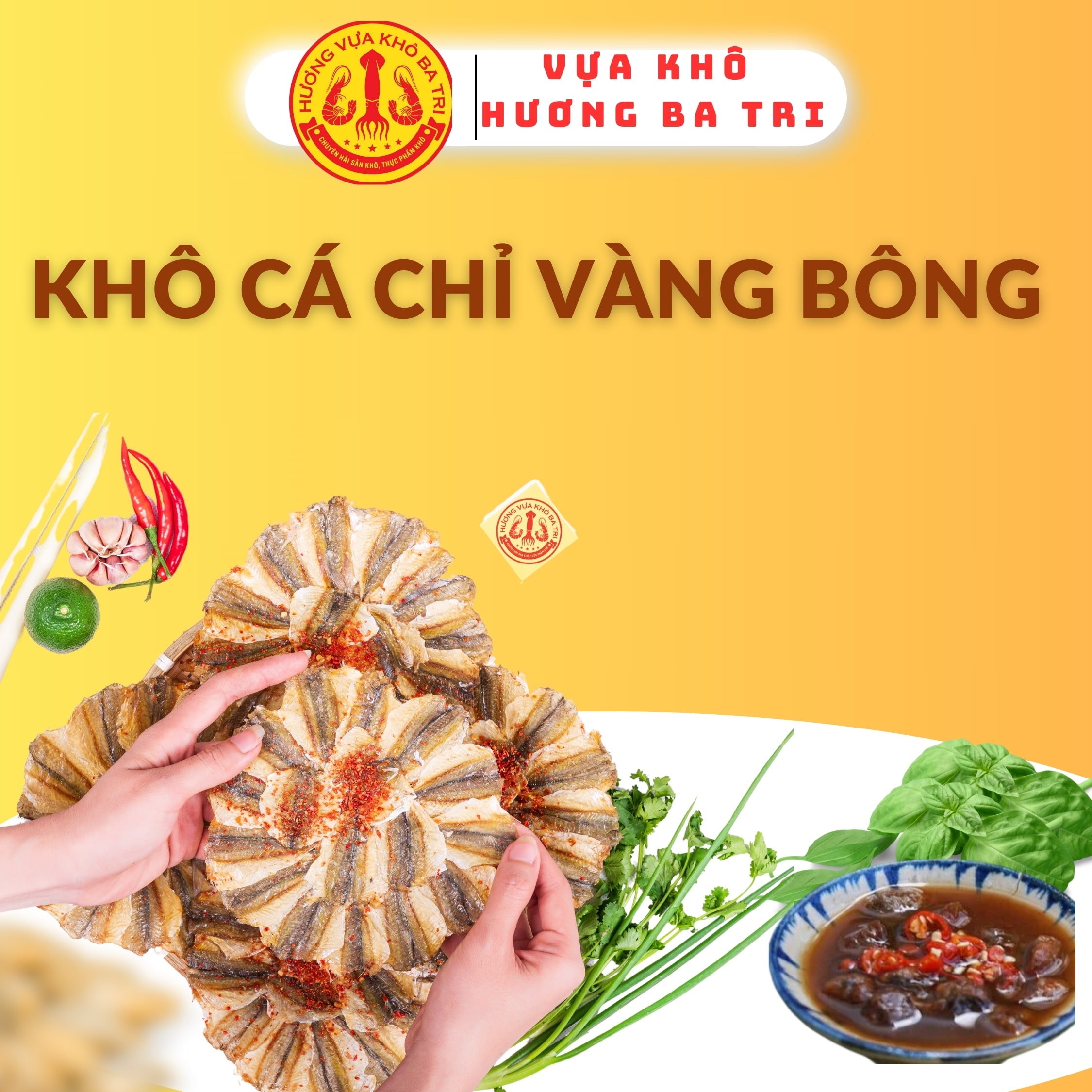 KHÔ CÁ CHỈ VÀNG BÔNG LOẠI 1